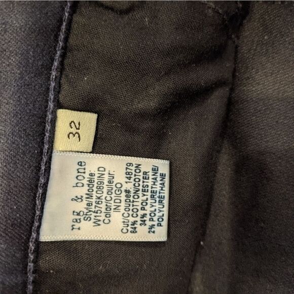 RAG & BONE 10-in Capri Jean in Indigo side zip - Picture 8 of 9